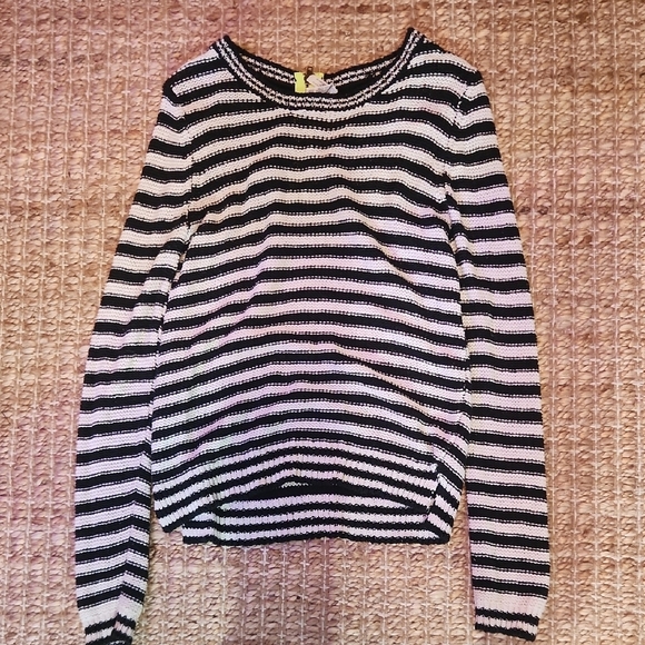 Striped Blue and White Sweater - Picture 1 of 4